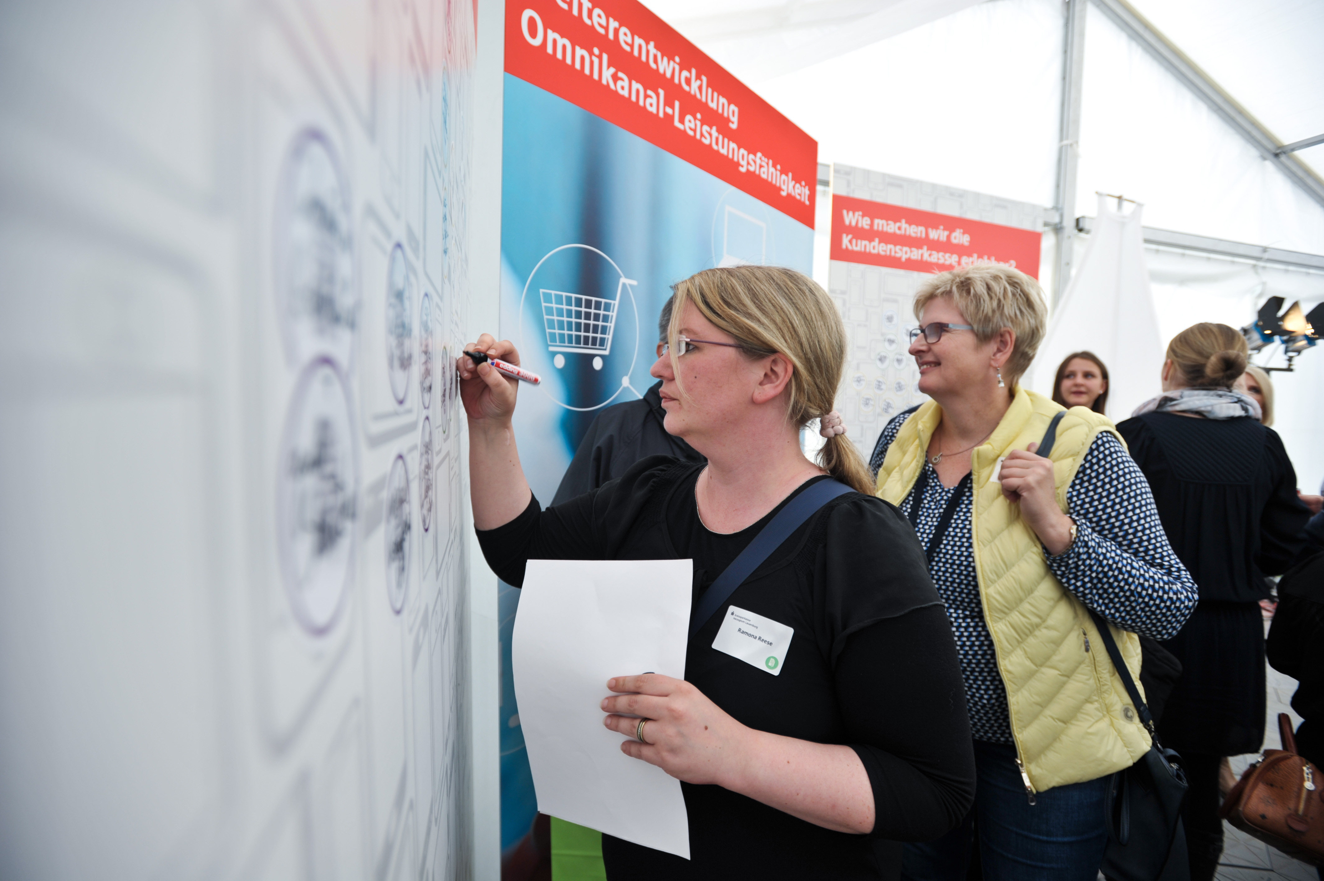 Sparkasse Ratzeburg Event — Interaktive Zahnrad-Wand